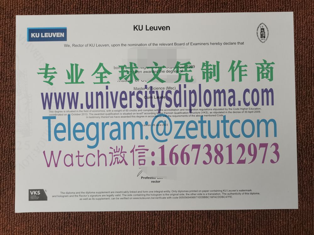 购买原版比利时天主教鲁汶大学毕业证成绩单